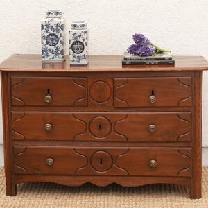 brown chestnut dresser Amber Lewis x Four Hands Franny 6 Drawer Dresser