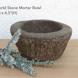 Old World Stone Mortar Bowl Old World Stone