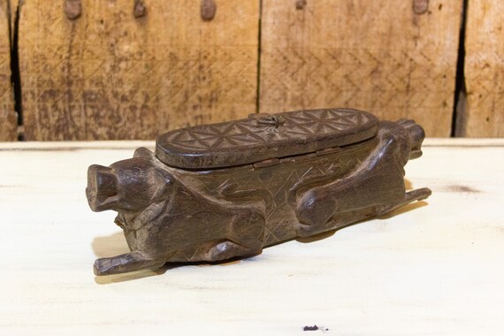 Primitive Antique Tea Container Spice Box Indian Box Indian Etsy