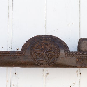 Antique Naga Carved Wooden Yoke, Rare Antique Ox Yoke, Antique Naga ...
