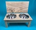 Elevated Dog Feeder with Lid, Two stainless steel bowls, Solid oak wood   *FREE SHIPPING* 
