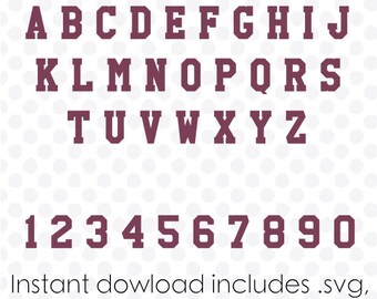 Letterman font file instant download ( zipped .dxf .svg .eps and .studio files) vector cutting files