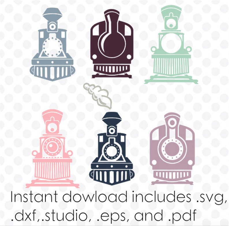 Download Train svg monogram frame instant download zipped .eps .pdf ...