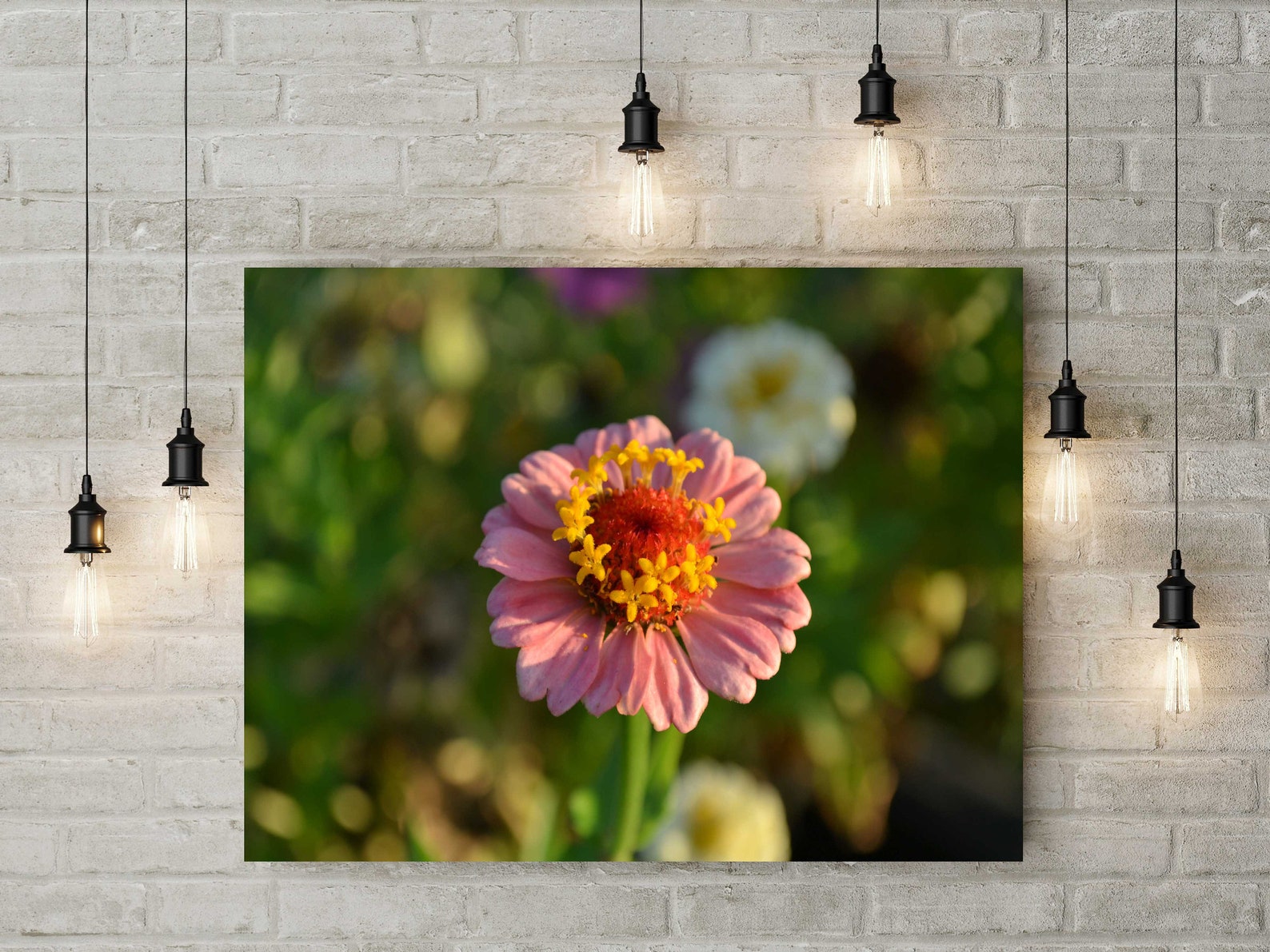 Large Pink Flower Wall Art Metal Wall Art Prints Pink Flower Etsy