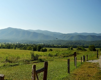 Impresión de pared o lienzo fotográfico de bellas artes de Cades Cove, Great Smoky Mountains