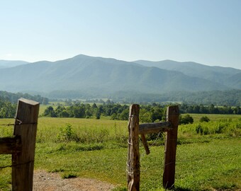 Impresión de pared o lienzo fotográfico de bellas artes de Cades Cove, Great Smoky Mountains