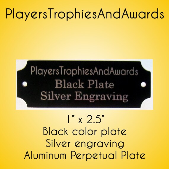 Engraved Plate art-trophy-Taxidermy 1//2/"x3/" Silver aluminum free engraving