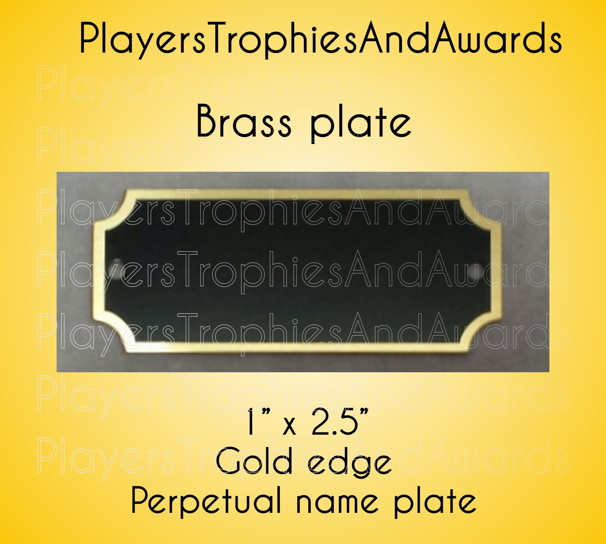 Blank BLACK Brass Perpetual name plates 1 x 2.5 Black with Etsy