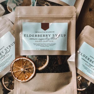 DIY Elderberry Syrup Kit | Organic Herbal Blend with Spices | Make Your Own Elderberry Syrup at Home | Natural Wellness Gift