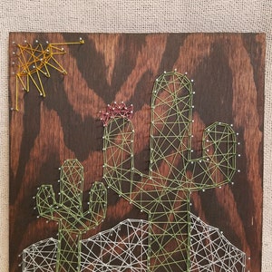 Cactus String art sign