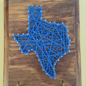 Texas key hanger string art sign