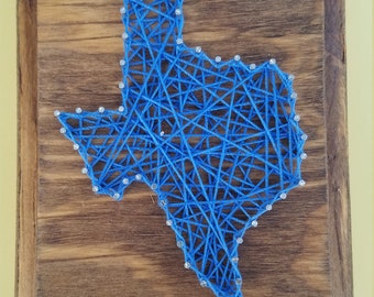 Texas key hanger string art sign