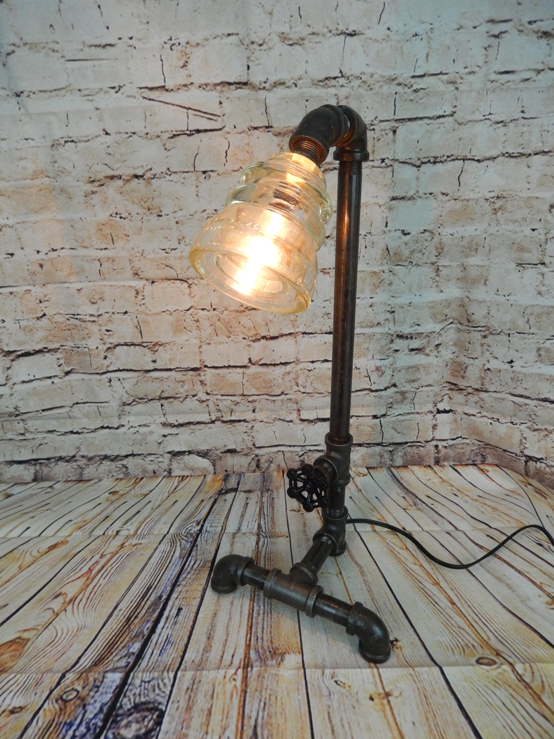 Pipe Lamp Industrial Steampunk Vintage