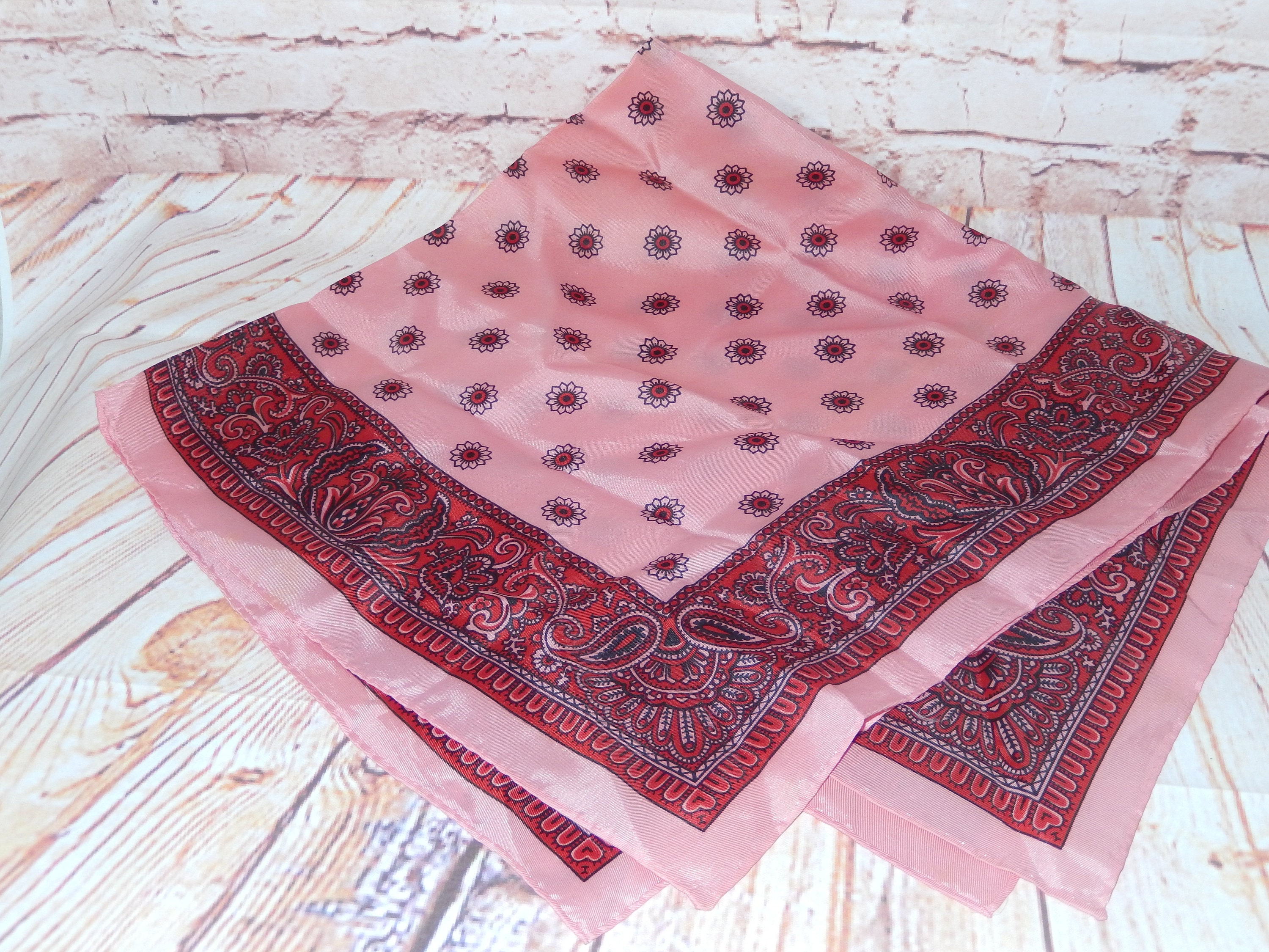 Lot of 3 Vintage Scarves Silk Scarves Neck Scarves Head Etsy