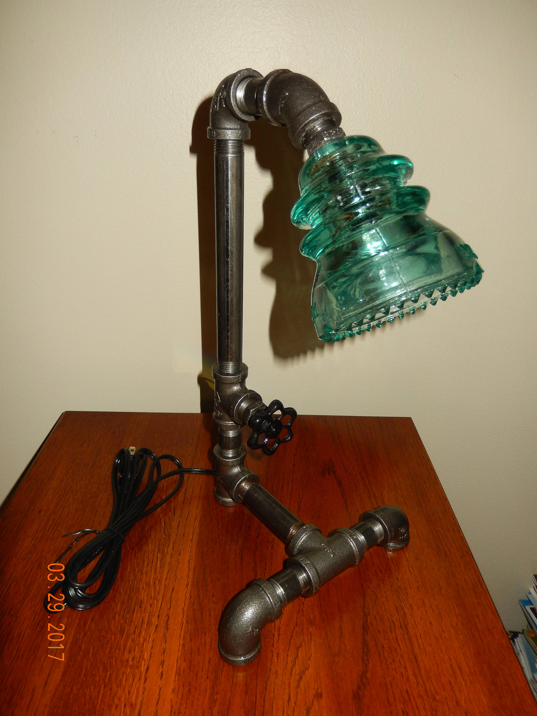 Pipe Lamp Industrial Steampunk Vintage