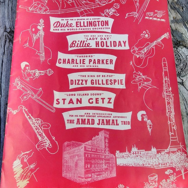 Duke Ellington, Billy Holiday, Charlie Parker, Dizzy Gillespie, Stan Getz, Amad Jamal Trio