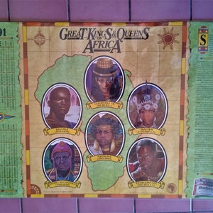 Budweiser , Great Kings And Queen Of Africa 1991, 24 x 36;
