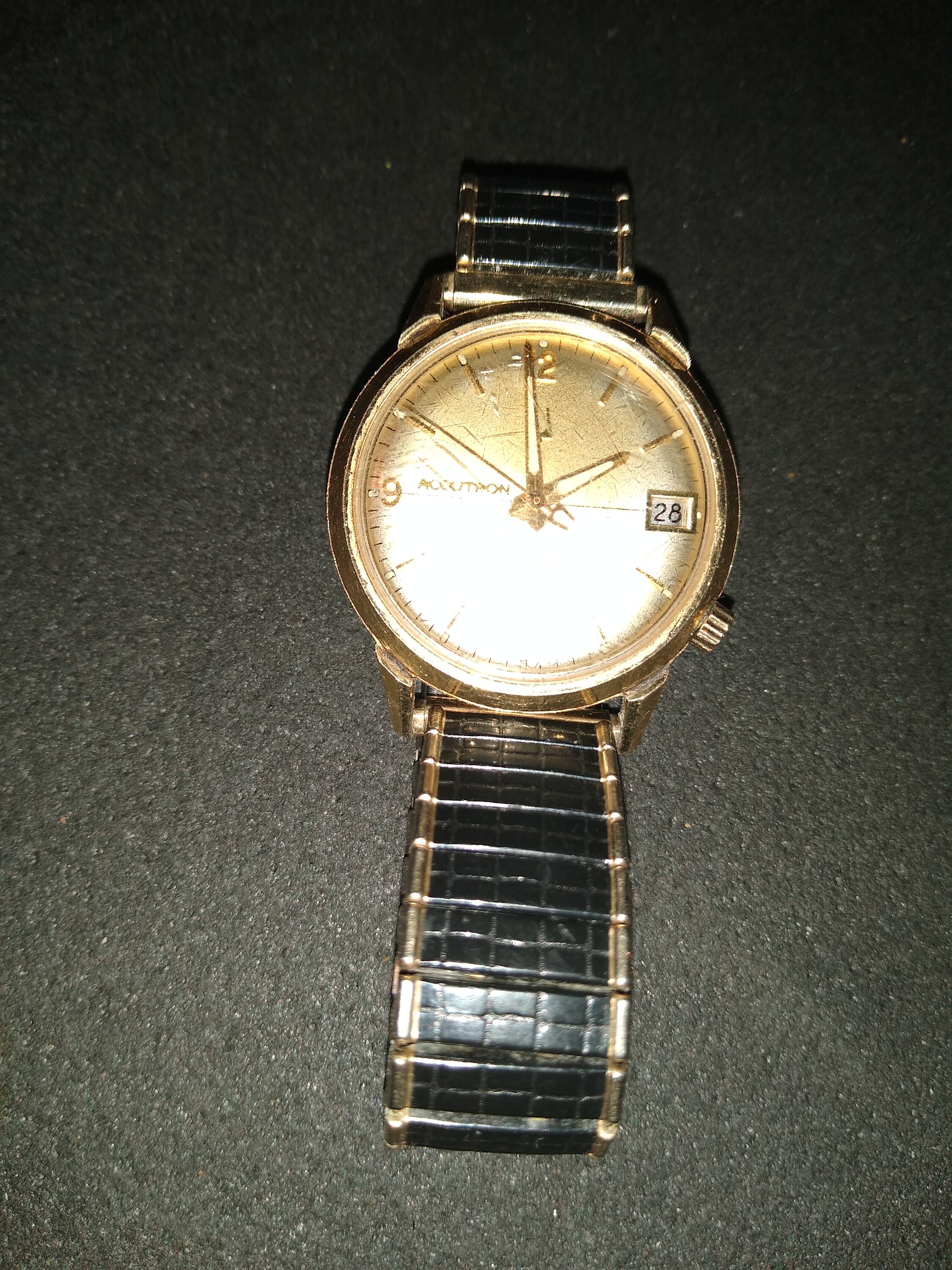 Vintage Bulova Accutron Mechanical Winding Watch 10K Gold Etsy