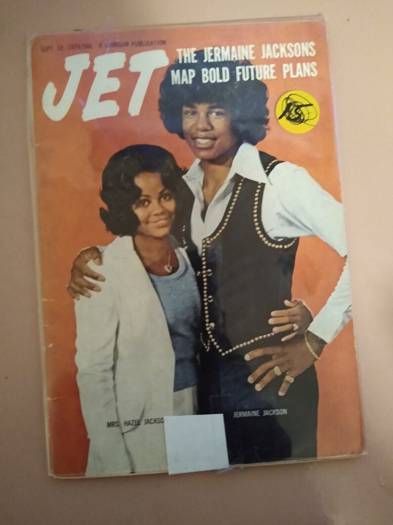 Vintage JET MAGAZINE, Jermaine Jackson, 1974 Etsy