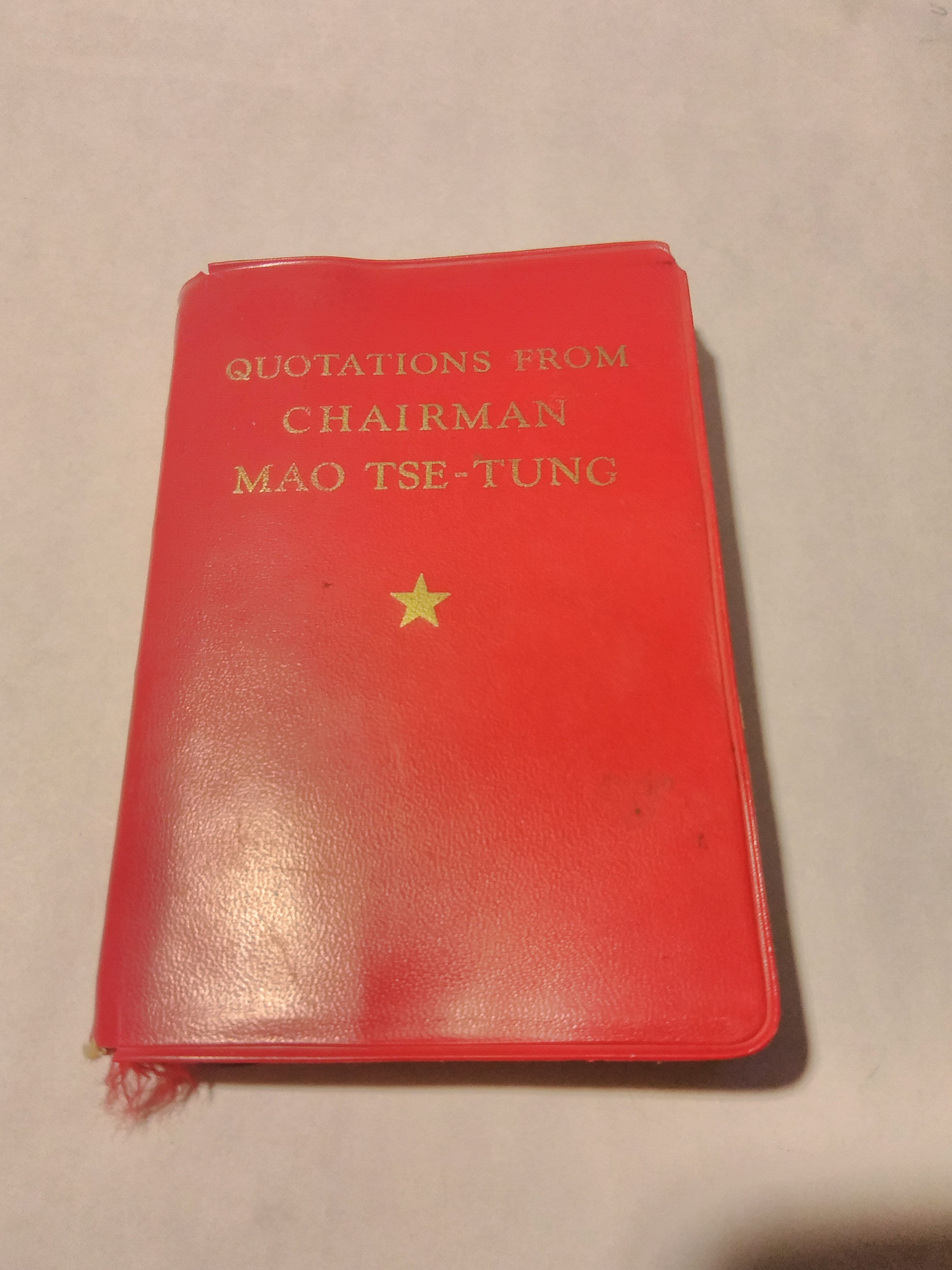 Quotations From Chairman Mao Tse Tung Little Red Book Etsy