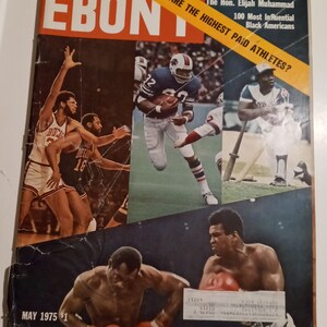 Ebony Magazine, Who Is The Highest Paid Athletes, 1975;