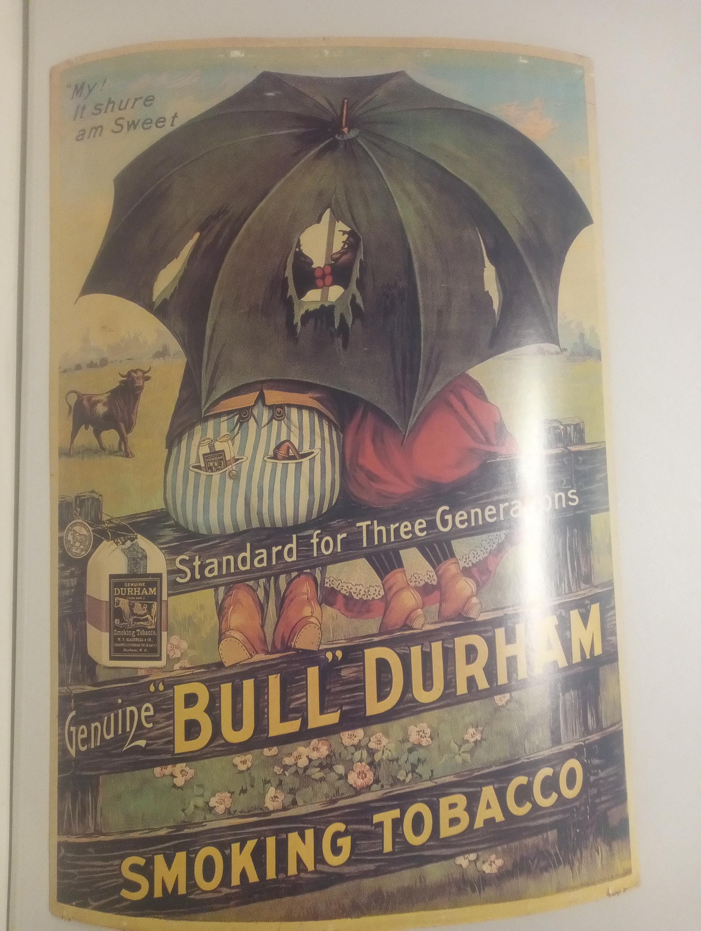 bull durham smoking tobacco Framed Print of Print, 1864 Trademark. Framed Print from Granger For men and women. Genuine "Bull" Durham, Spain -