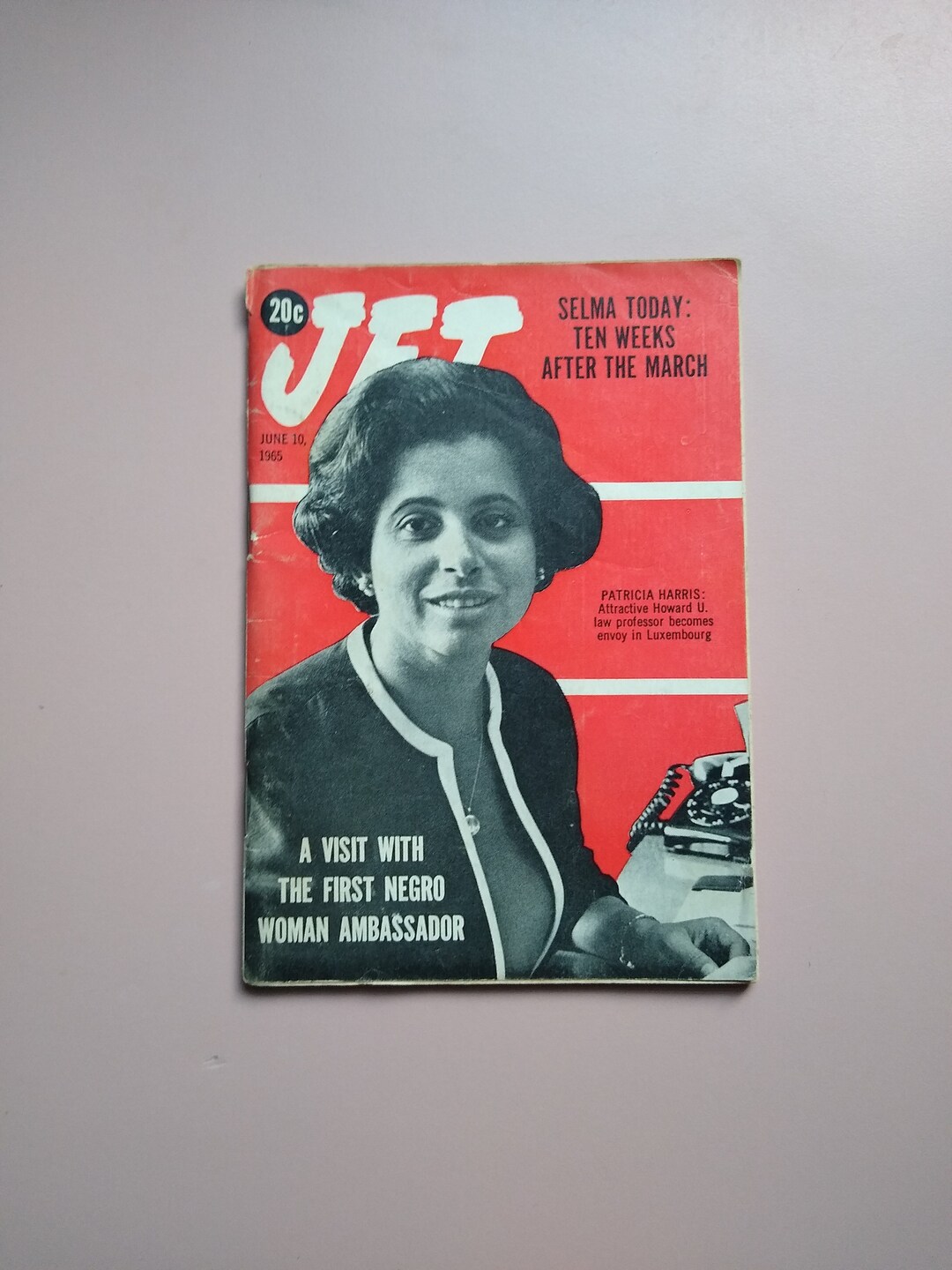 Vintage Jet Magazine, Selma Today Ten Weeks After the March, June 10