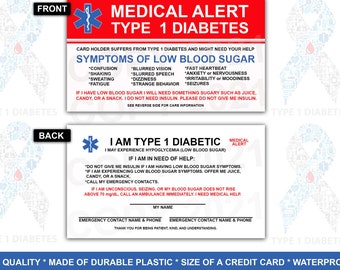 Diabetes Id Card Free