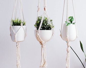 Macrame Plant Hanger, Hanging Planter, Indoor, Mothers Day Gift