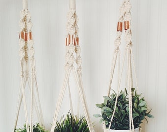 Macrame Plant Hanger, Hanging Planter