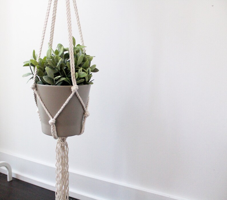 Macrame Plant Hanger, Double Plant Holder, Hanging Planter image 3