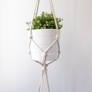 Macrame Plant Hanger, Double Plant Holder, Hanging Planter image 2