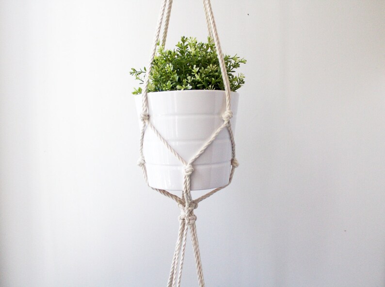 Macrame Plant Hanger, Double Plant Holder, Hanging Planter image 2