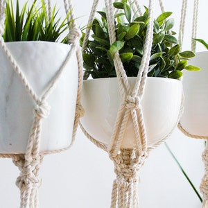 Macrame Plant Hanger, Hanging Planter, Plant Holder, Mom Gift, No customs fees on orders going to the USA image 2