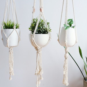 Macrame Plant Hanger, Hanging Planter, Plant Holder, Mom Gift, No customs fees on orders going to the USA image 4