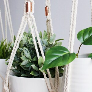 Macrame Plant Hanger, Hanging Planter, Plant Holder, Mom Gift, No customs fees on orders going to the USA image 3