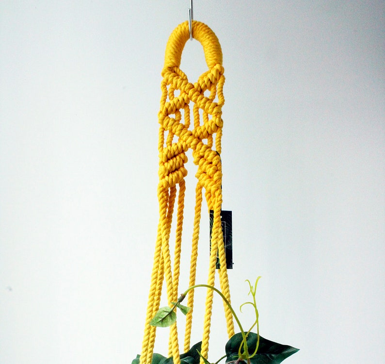 Macrame Plant Hanger, Hand Dyed, Hanging Planter, Bohemian Home Decor, MADE TO ORDER image 2