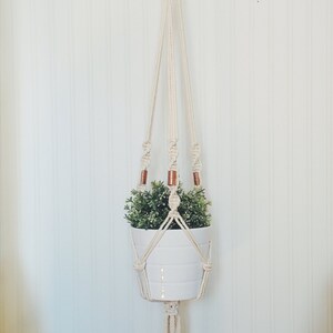 Macrame Plant Hanger, Hanging Planter, Coworker Gift, Mom Gift, Personalized Gifts, Gifts for Her, Birthday Gifts image 3
