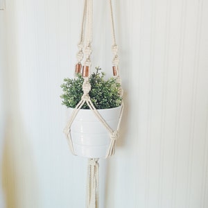 Macrame Plant Hanger, Hanging Planter, Coworker Gift, Mom Gift, Personalized Gifts, Gifts for Her, Birthday Gifts image 4