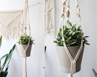 Cintre de plantes de macramé