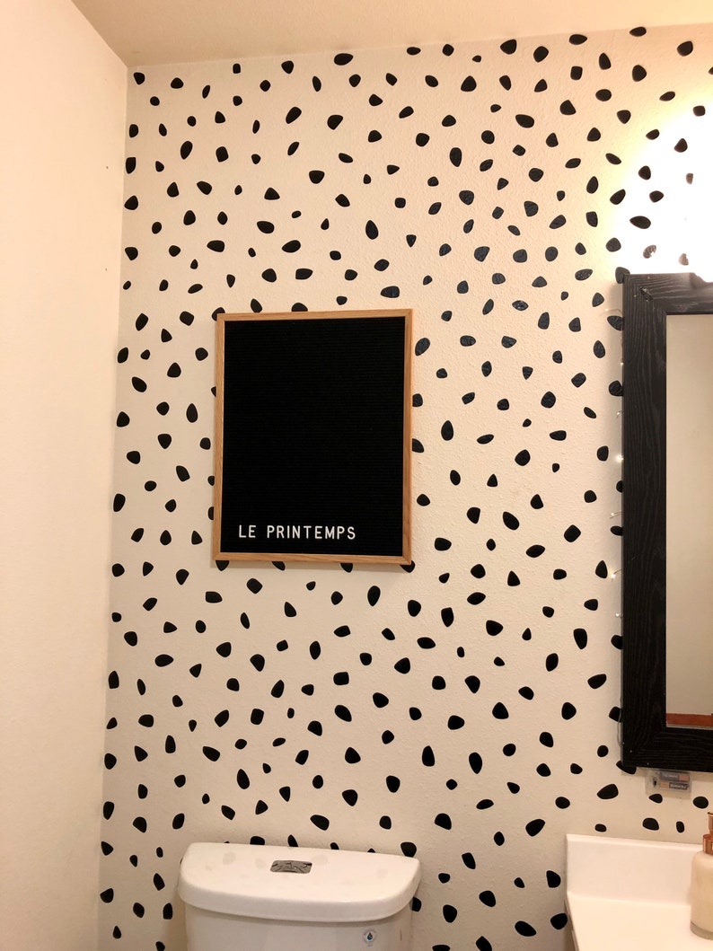 Matte Dalmatian Spot Wall Decals / Polka Dot Wall Decals / Etsy