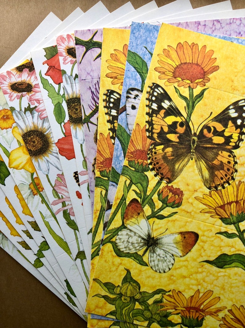 Vintage Assortment of Foldable Cards with Original Packaging Snailmail Supplies