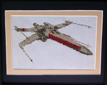 Star Wars X-wing Counted Cross Stich Pattern: PDF Download Needlepoint Embroidery; Buy 2 Patterns Get 1 FREE!!