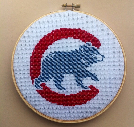 Chicago Cubs Cross Stitch Pattern Instant Pdf Download Buy 2 Etsy