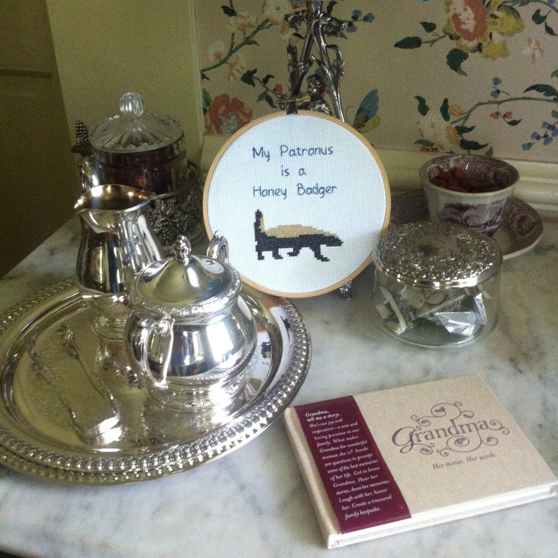 Harry Potter Honey Badger Cross Stitch Pattern Embroidery Etsy