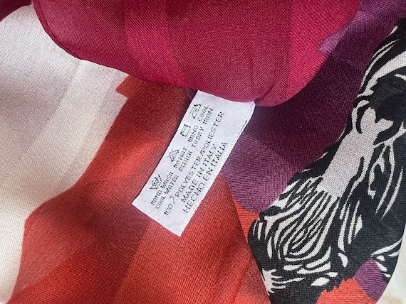 Vintage Zebra scarf by Symphony Scarfs, Made in I… - image 6