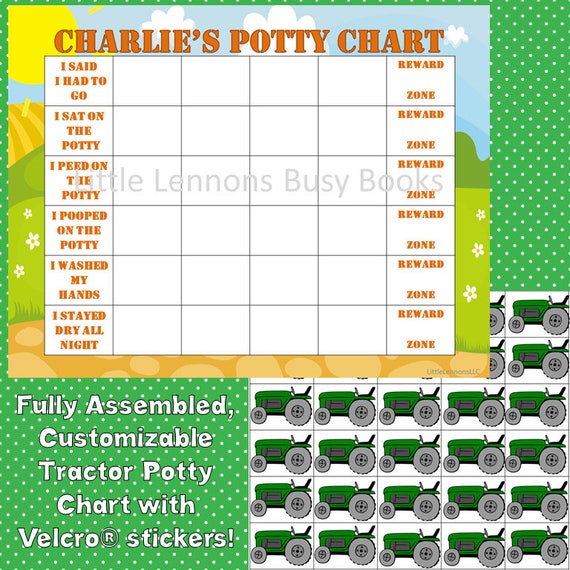 Tractor Potty Chart