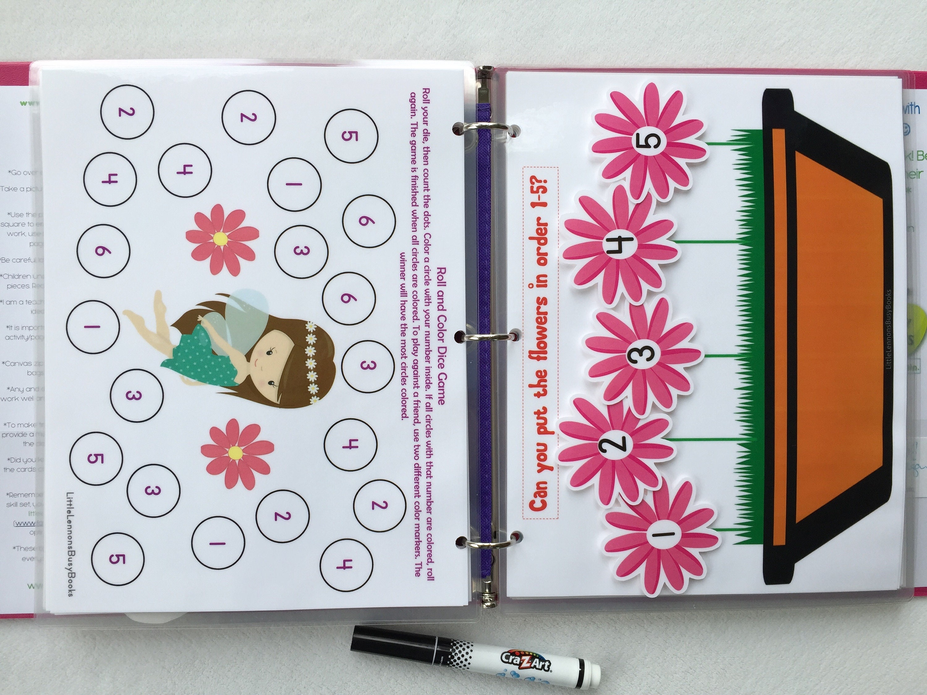 Fairy Preschool Custom Dry Erase Activity Book Busy Book Etsy