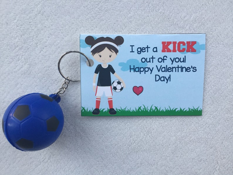 Printable Sports kids class valentine, both genders, digital download, DIY, baseball, soccer, football, basketball image 5