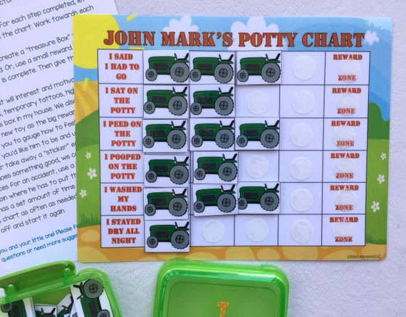 Tractor Potty Chart